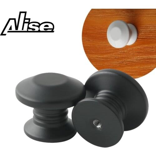 Matte Black Cabinet Handle Modern Single Hole Mini Handle Door Drawer Minimalist Button Furniture Wardrobe Door Knobs Hardware