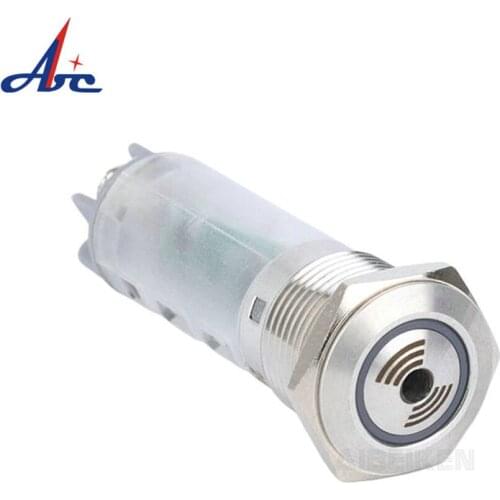 Sound and Light Metal Buzzer 12V 24V 220V 16mm 19mm 22mm Metal Buzzer 70 Decibel Metal Indicator Light with Buzzer