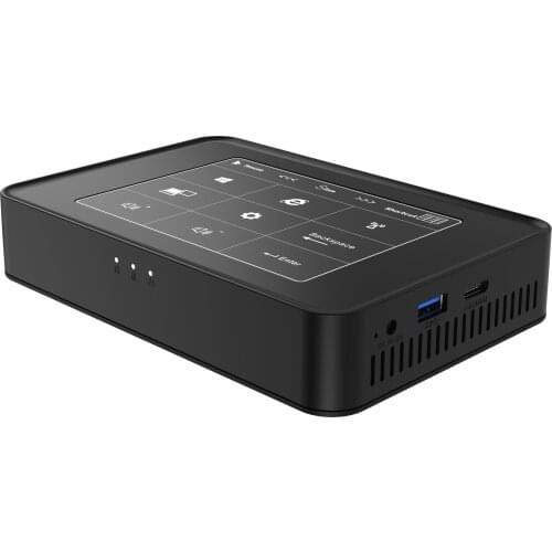 New Celeron J3455 LPDDR3L 6G SSD 128G Windows 10 mini pc HTPC with Touch control board panel win10 desktop