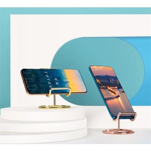 Mobile Phone Holder Stand Nordic Wrought Iron Desktop Reading Organizer Phone Storage Rack Display Stand Desk Table Decoration