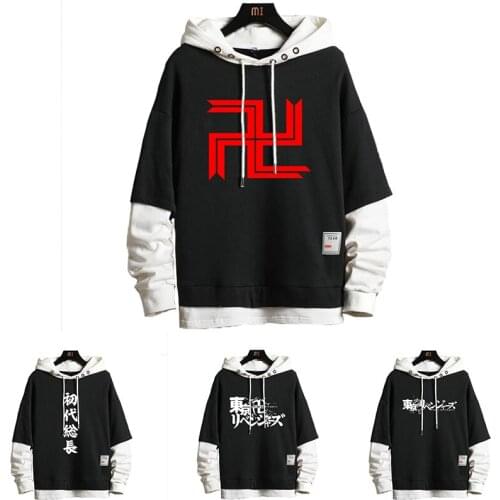 Anime Draken Tokyo Revengers Men Jacket Manjiro Sano Cosplay Coats Mikey Tokyo Manji Gang Black Hooded Hoodies Coat Halloween