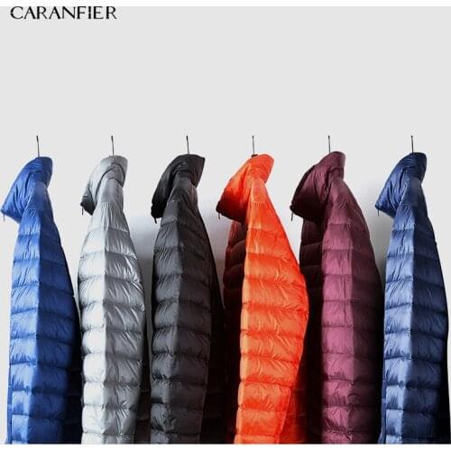 CARANFIER 6PCS Cotton Coats Men Winter Thick Collar Jacket Smart Casual Cotton Coat England Style Breathable Warm Male Jacket