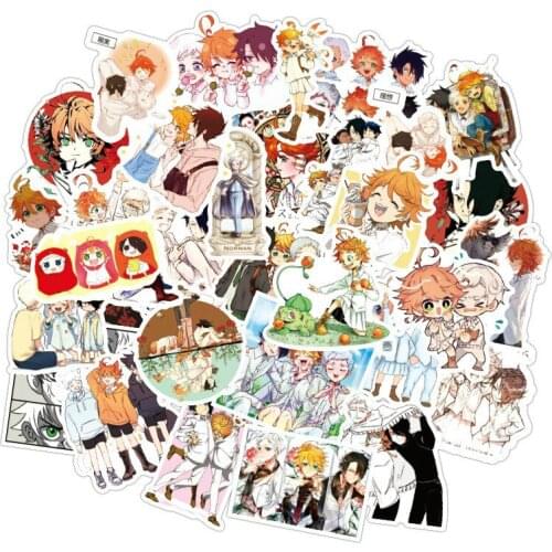 10/50pcs The Promised Neverland Decal Stickers for Refrigerator Motorcycle Skateboards Laptop Luggage Pegatinas Bicycle Toy