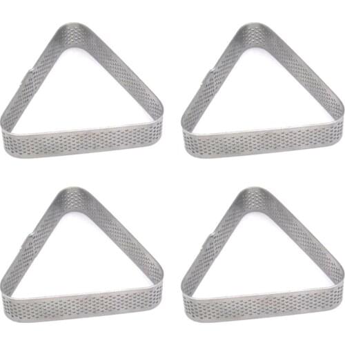 Stainless Steel Porous Tart Ring Tower Pie Cake Mould Baking ToolsHeat-Resistant Perforated Cake Mousse Ring