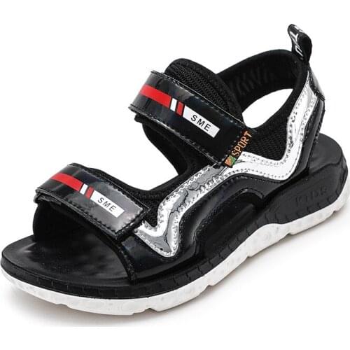 SKOEX Summer Kids Boys Sandals Adjustable Strap Soft Outdoor Sport Beach Water Shoes Casual Childrens Open Toe Fisherman Sandals