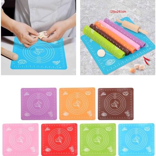 Silicone Cooking Mat Non Stick Oven Baking Tray Sheet Pan Cookware DIY29x26cm