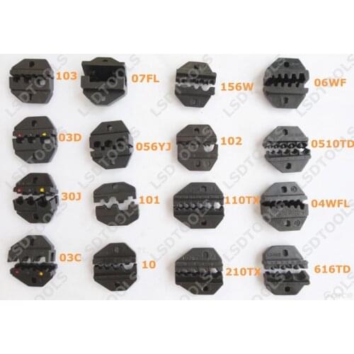 Replaceable Crimping Die Sets/jaws for Pneumatic Crimping Tool AM-30 & Electrical Crimping Tool EM-6B2 and hand crimper pliers