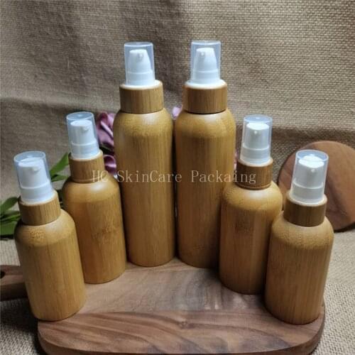 Engraving Logo Bamboo Glass Dropper Black/White Rubber Bottle Essential Oil Bottles With Pipettes Makeup Sample Container