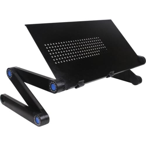 Aluminum Alloy Folding Table Computer Desk 360 Degree Adjustable Foldable Yili Heat Dissipation Laptop Desk Portable Bed Tray
