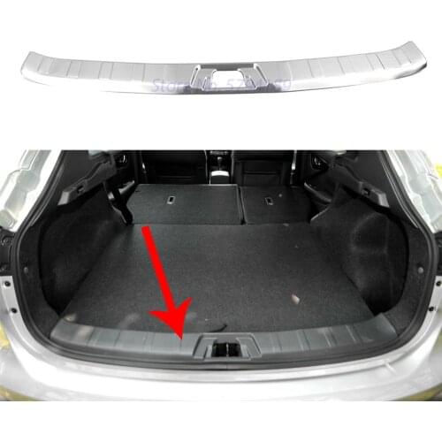 Rear Bumper Inner Protector Cargo Boot Sill Plate Trunk Lid Trim For Nissan Qashqai J11 2016-2017 Car Styling Accessories