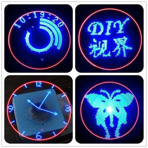 Rotating Plane Rotation LED Suite POV MCU Suite DIY Electronic Clock Parts Race Rotation