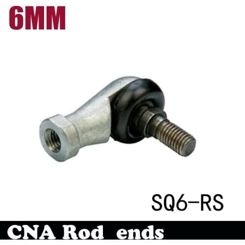 High Qulity,Best Price 12x SQ6 M6 Bore 90 Degrees Connector Ball Joint Rod End Bearing 6mm Male Steel,Hot Sale