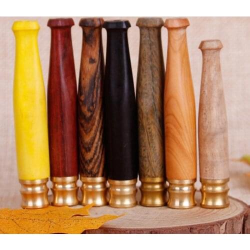 1 Pcs Small Wood Solid Wood Pipes Cigarette Holder Mouthpiece Tobacco Pipe Filter Smoking Pipe Creative Gifts Smoke
