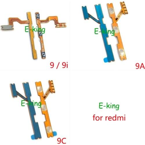 10PCS For Xiaomi Redmi 9 9i 9A 9C 9T Power Volume Button Key Flex Cable Repair Parts
