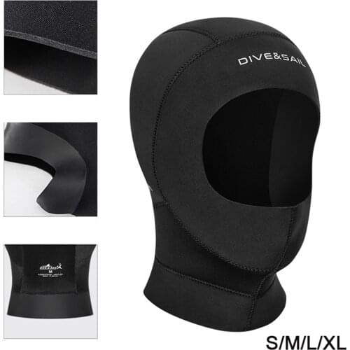 3mm Neoprene Diving Hat Professional CR Fabric Swimming Winter Cold-proof Wetsuits Head Cover Helmet Swimwear