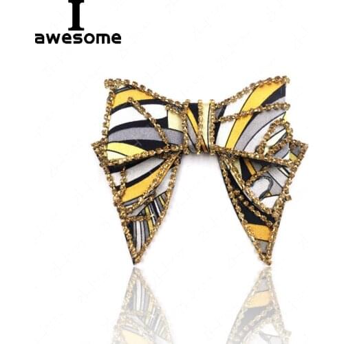 DIY Retro Yellow Ribbon Chain Bow Shining Rhinestone Bridal Wedding Party Shoes Accessories High Heels sandals Boots Decorations