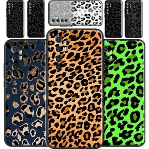 Leopard Print Black Cheetah Pattern Case For POCO X3 Pro M3 F3 Cover For Xiaomi Mi 10T Pro 11 Ultra A3 9 10 Mi Note 10 Lite