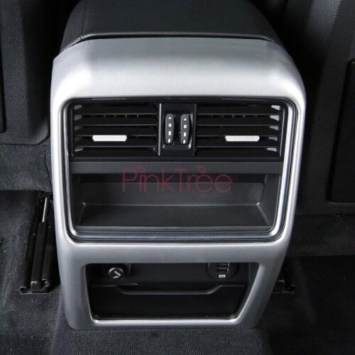 For Porsche Cayenne 2018 2019 Interior Armrest Rear Seat Air Condition AC Vent Outlet Cover Trim Car Styling Accessories