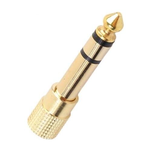 Jack 6.35 3.5mm Male Plug To 3.5mm Female Connector Headphone Amplifier Audio Adapter Microphone AUX 6.35 3.5 Mm Converter 2021