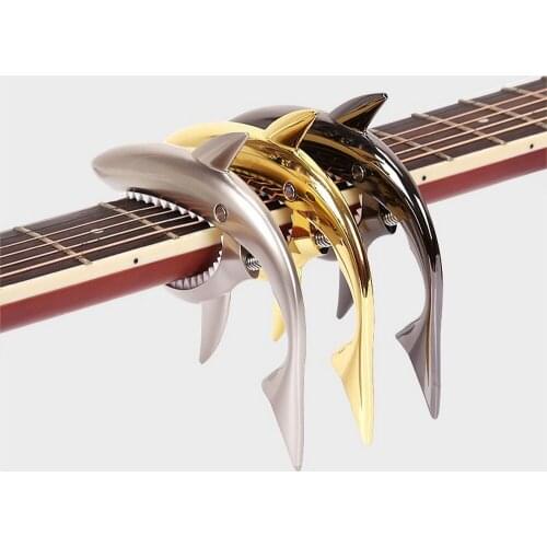 Electric Shark Shape Guitar Capo Zinc Alloy Quick Change Clamp for Acoustic Classic Guitarra Musical Instrument Accessories