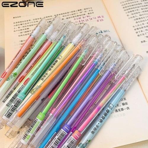 EZONE Cute Candy Color Double Line Outline Pen For Student Marker Pen Hand Special Pen Highlighter School Office Supplies