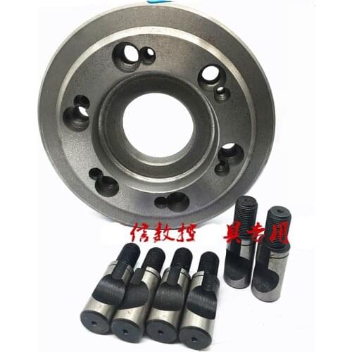 CNC lathe flange, chuck connecting plate, transition plate, machine tool spindle, D-type flange, 200, 250