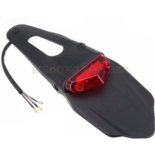 For CRF YZ CR EXC WRF 250 400 426 450 Motorcycle Light Enduro Trial Bike 12 LED Motorbike Brake Stop Rear rear fender Tail Light