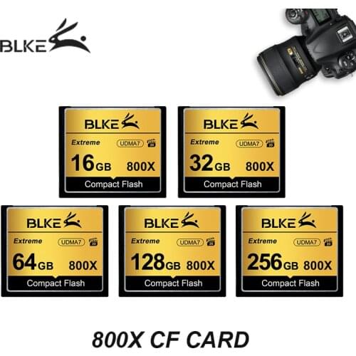 BLKE Memory Card 128GB 64GB 32G 16G CF Card Extreme High Speed Compact Flash Card UDMA7 Full HD Video for Canon Nikon camera