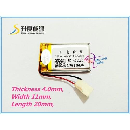 Best battery brand Special day special 3.7V polymer lithium battery 401120 Bluetooth headset dedicated battery pack 9.5
