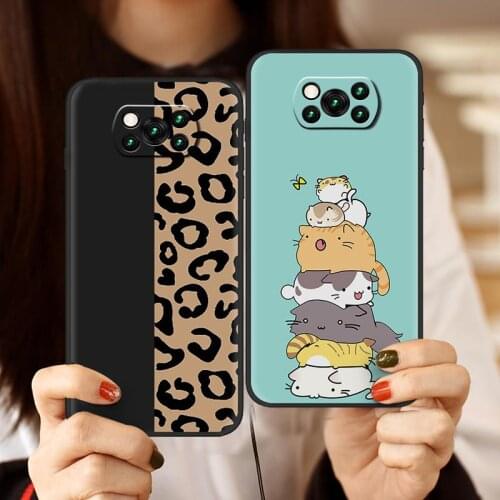 Cute Soft Case Phone Case For Xiaomi Poco X3 NFC Waterproof Frosted Durable Fashion Design Cover