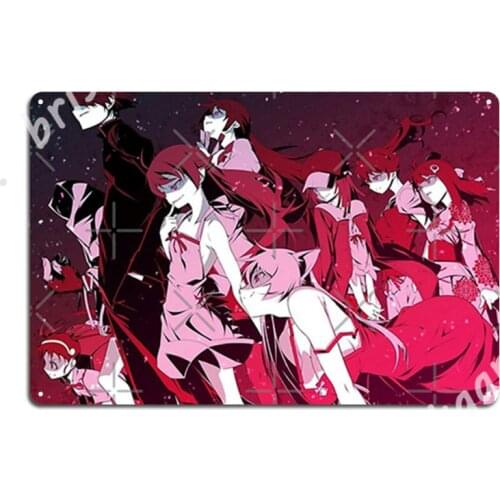Monogatari | Poster Metal Signs create Plaques Home Wall Mural Tin sign Posters