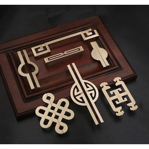Chinese hand cabinet door antique semi-circular cabinet shoe cabinet drawers handle sliding door hardware barn door