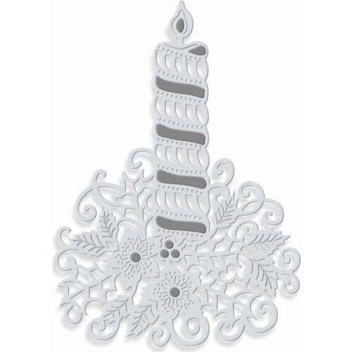 2020 New Christmas Happy Birthday Candle Metal Cutting Dies For DIY Cut Paper Craft Making Greeting Card Scrapbooking NO Stamps