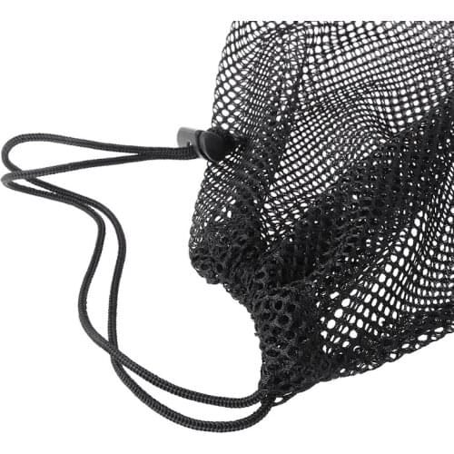 E9LE Quick Dry Swim Dive Net Bag Drawstring Type Water Sport Snorkel Flippers Storage