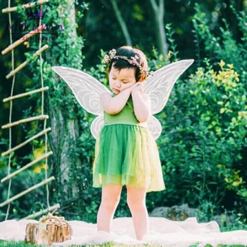 Fairy Princess Elf Butterfly Wings For Kids Girls Christmas Halloween Cosplay Party Costume Photography Performance Accessories