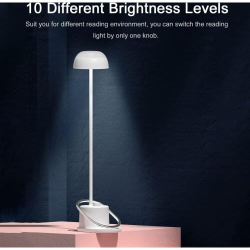 LED Desk Lamp USB Rechargeable Table Lamp with Clip Night Light Flexible Gooseneck Dimming Led Light 3 Modes for Reading