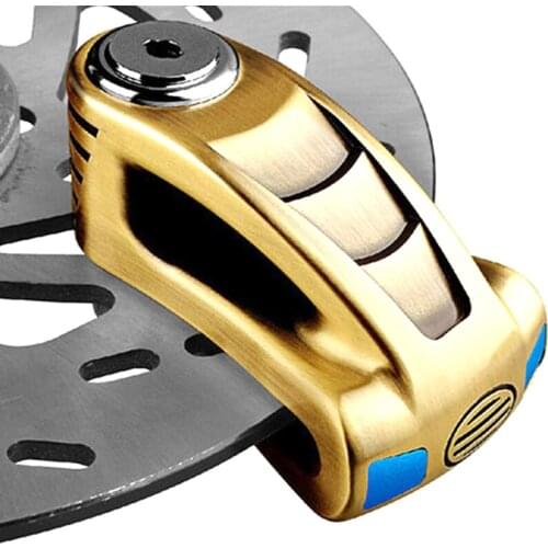 VEISON Motorcycle Lock Waterproof Alarm Bike Steel Disc Scooter Lock Security Warning Anti-theft Brake Rotor Padlock