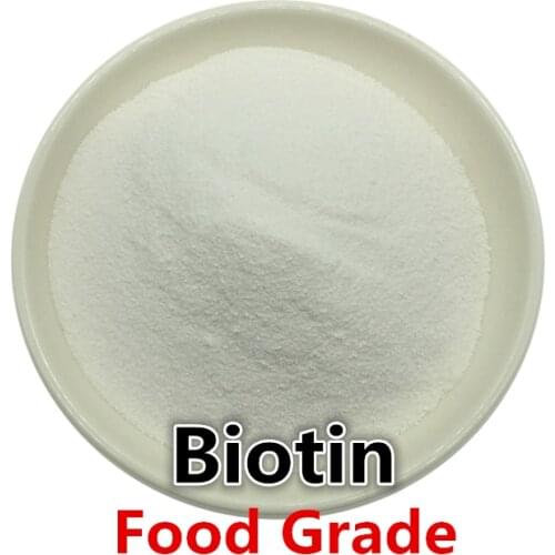 100-1000g,Food Grade Biotin Powder,Vitamin H,coenzyme R,Vitamin B7,D-Biotin,Hair Loss & Gray Hair Treatment,Nutrition Supplement