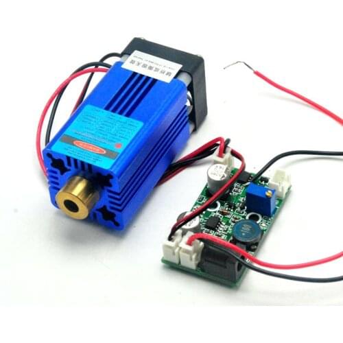 12V 405nm 150mW Violet Blue Laser Dot Module W/ TTL & Fan Cooling Stage Lights