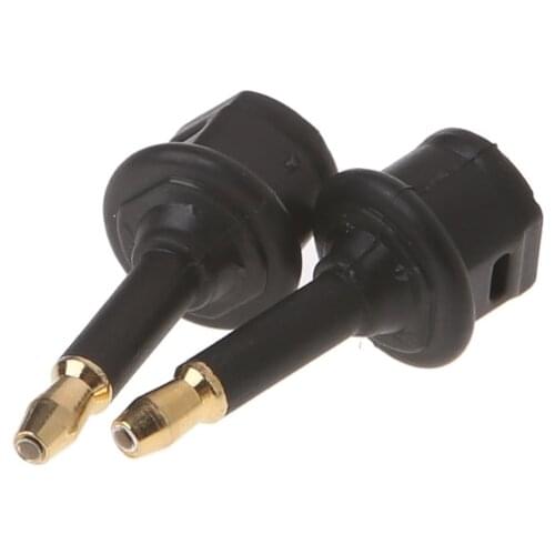 2 Pcs Toslink Female To 3.5mm Male Mini Plug Digital Optical Adapter Converter