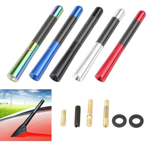 Antenne For Mini Cooper Carbon Fiber Antenna Car Short Antena Radio FM Metal Receiving Antenna Car Tuning