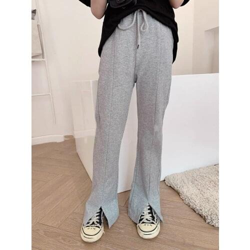 Girls Split Pants 2021 New Baby Teen Girls Spring Autumn Fashion Long Pants Elastic Cotton Casual Trousers 8 10 12 years