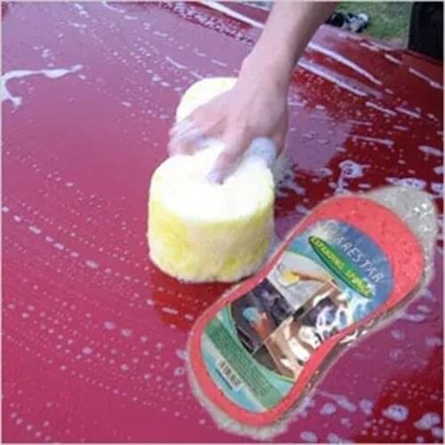 Car Wash Sponge Block Car Motorcycle Cleaning Supplies Large Size Sponge Brush Dusting Random Color Car Cleaning Tool