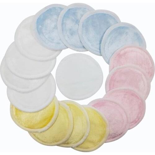 Reusable Cotton Pads Makeup Remover Washable Facial Cleansing Double Layer Sanitary Washable Pad Cosmetics Skin Care Tools