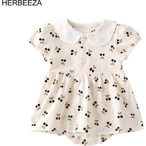 Боди с коротким рукавом для малышек HERBEEZA China At AliExpress
