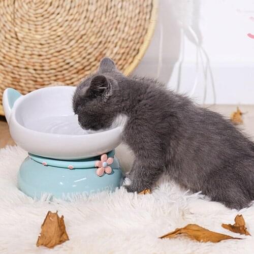Ceramic Bowl Of Cat Selecion Of Ceramic clean Sanitation Collar Design Appearane Level At The Bottom Of The Antiskid Cat Bowl