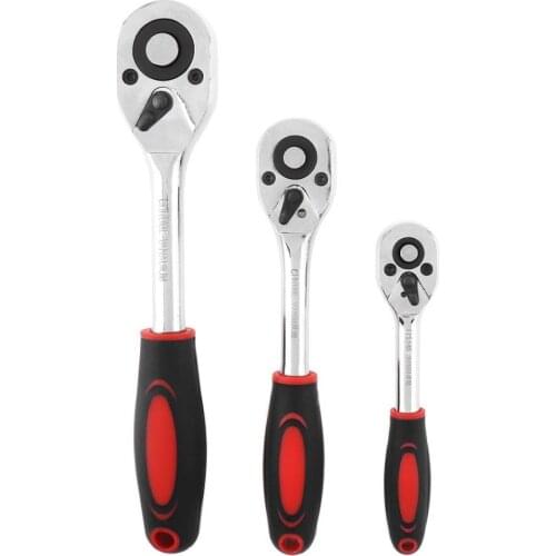 3pcs Drive Ratchet Wrench Set Repair Tools for Vehicle Bicycle Bike Socket Wrench Kit Tool Ratchet wrench