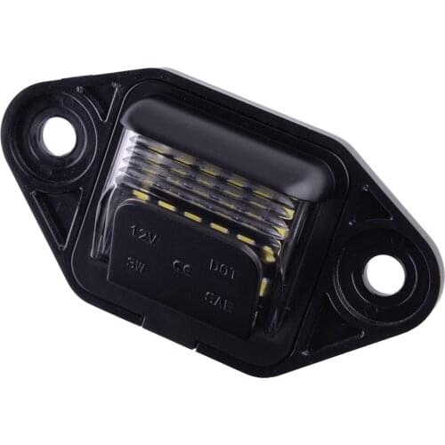 NEW Car Black Rear LED License Plate Light Lamp Fit For Ford E150 E250 E350 E450 E550 F6UZ-13550-AA F6UZ13550AA