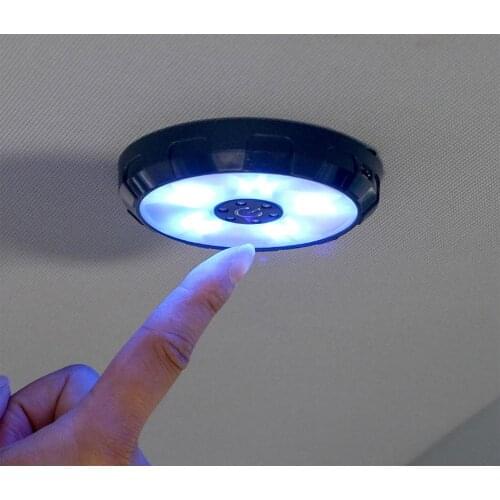 Car Interior LED Night Light Car Roof Light Ceiling Magnet Lamp Automobile Interior Reading Light Rechargeable USB Charging