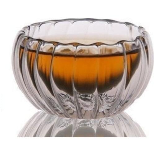 4PCS/LOT 50ml high temperature heat resistant glass material pumpkin tea cup OL 0089